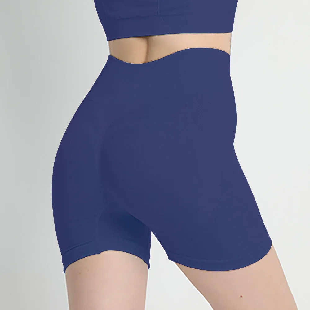 Hzori Seamless Peach Hip Fitness Yoga Pants Women's High Waist Hip Lift Belly Contracting and Close-Fitting Sports Quick-Drying Base Short Shorts