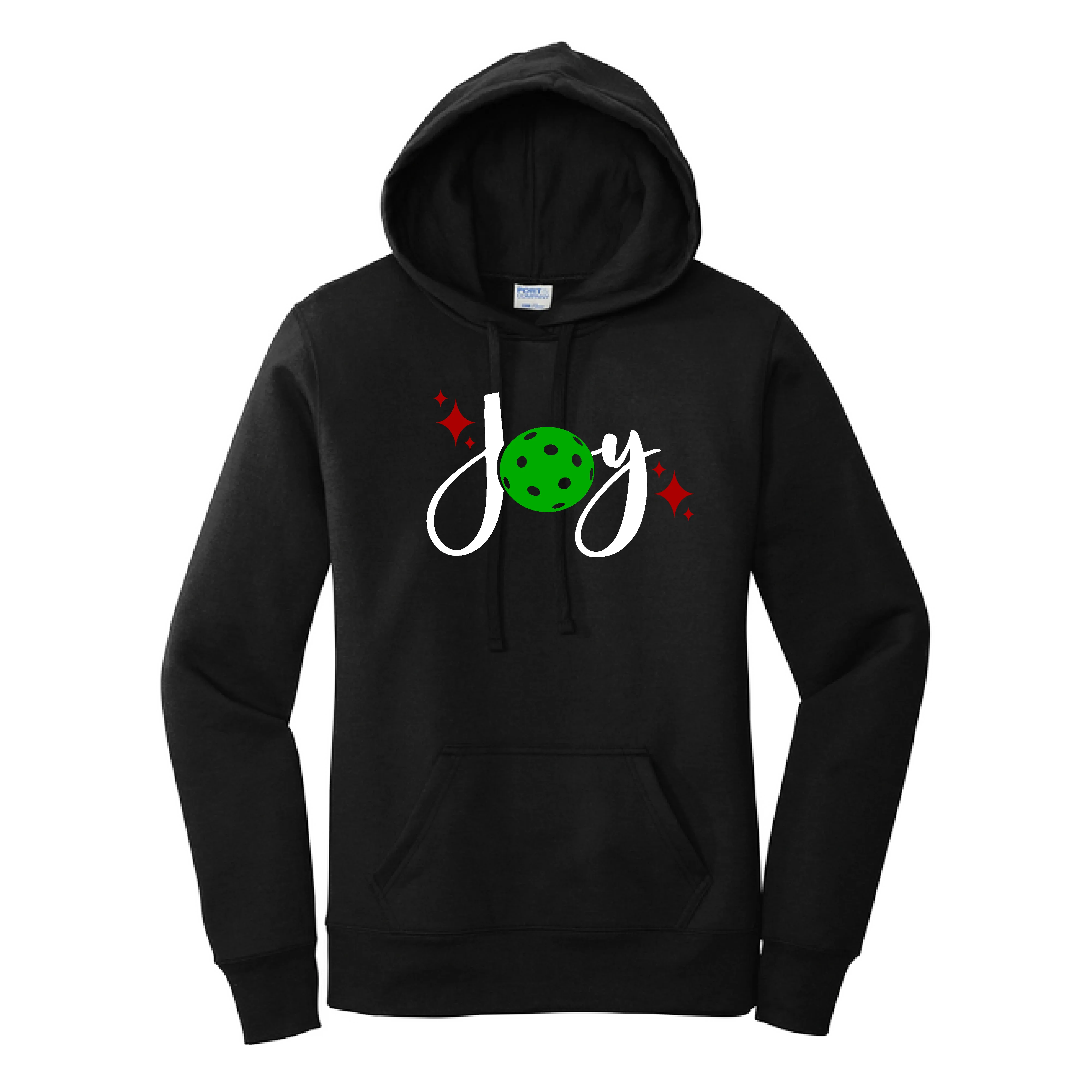 Joy | Women’s Fitted Hoodie Pickleball Sweatshirt | 50% Cotton 50% Poly Fleece