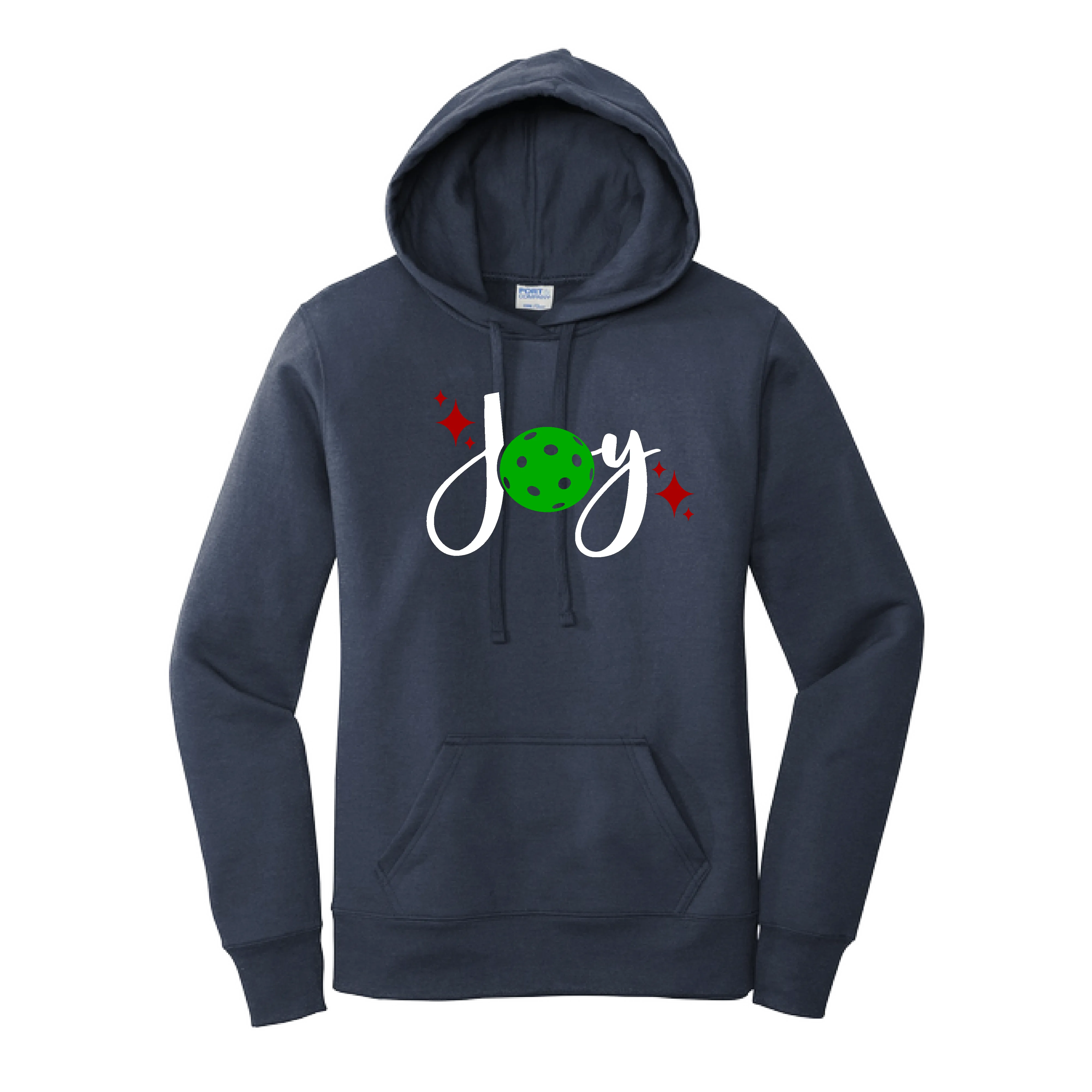 Joy | Women’s Fitted Hoodie Pickleball Sweatshirt | 50% Cotton 50% Poly Fleece