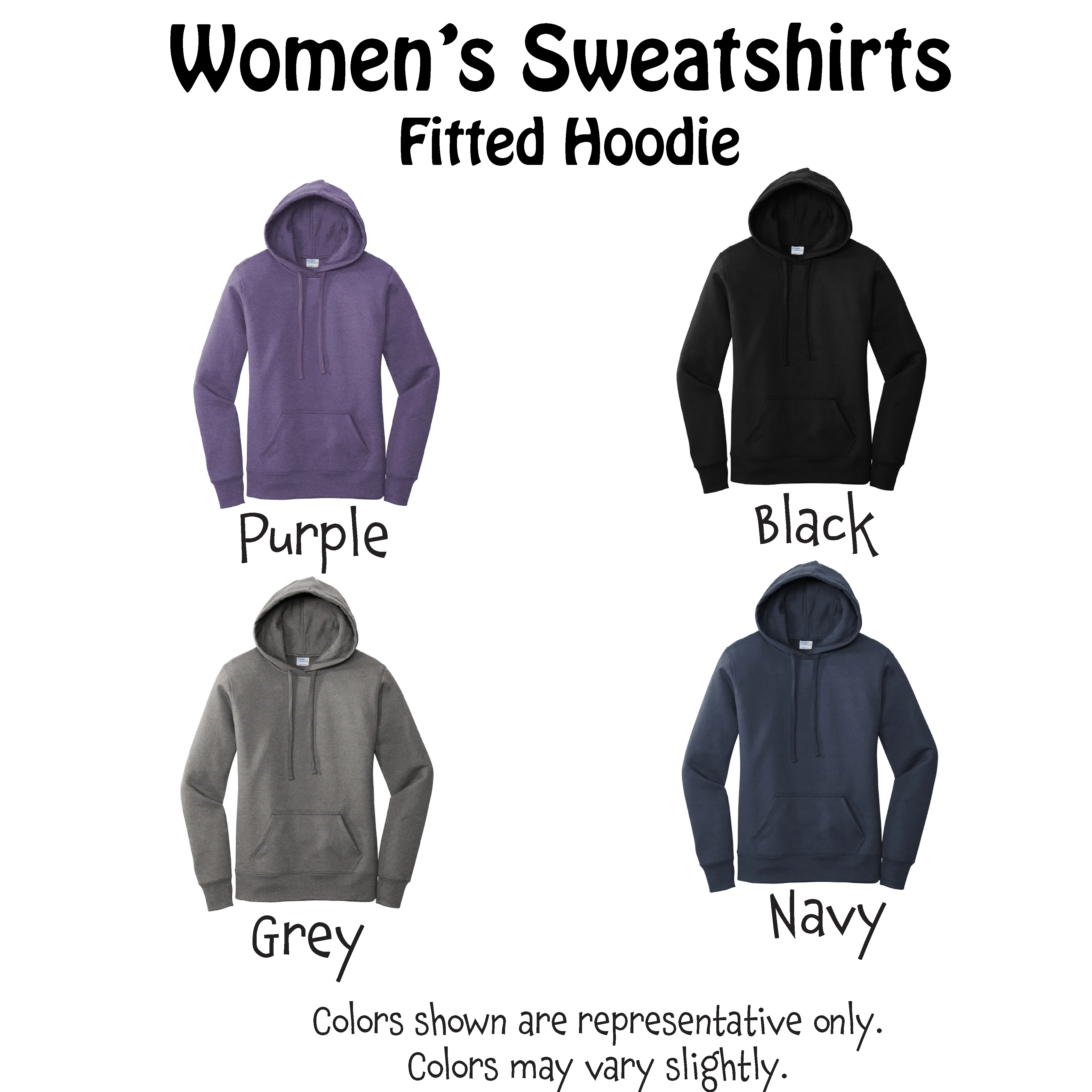Joy | Women’s Fitted Hoodie Pickleball Sweatshirt | 50% Cotton 50% Poly Fleece