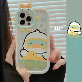 Kawaii Swimming Rng Duck iPhone Case Kawaii Swimming Rng Duck iPhone Case