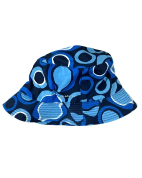 Kiton Bucket Hat Blue Design - L