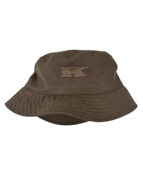 Kiton Bucket Hat Taupe K Logo - Size M
