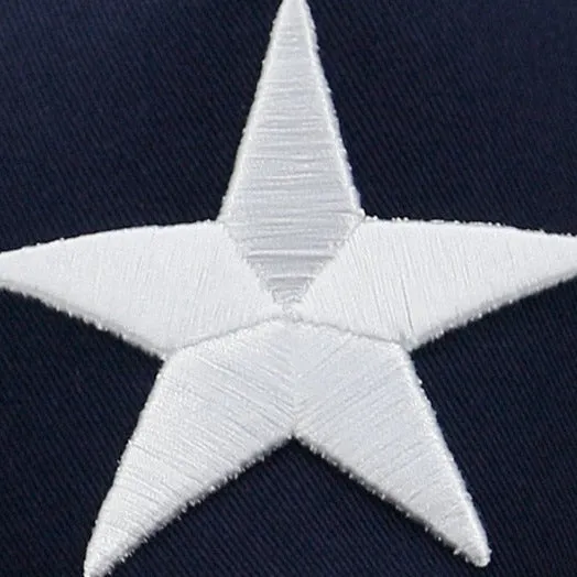 Large star embroidery trucker cap
