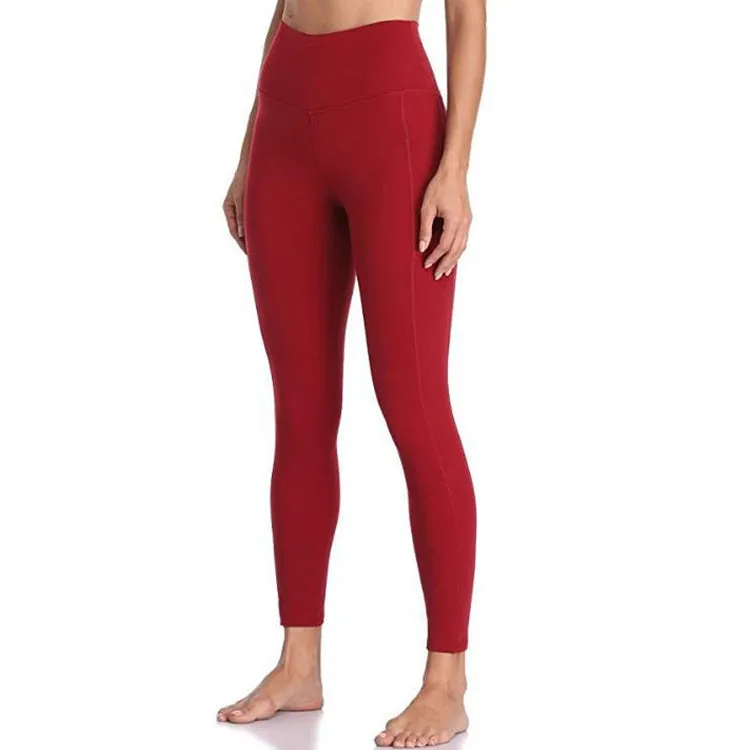 Lifting Women Sports Fitness High Waist Yoga Pants Pockets Gym Butt Scrunch Gym Leggings Camo Yoga Pants