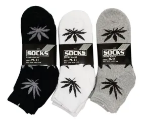 Marijuana Printed Mens Ankle Casual Socks