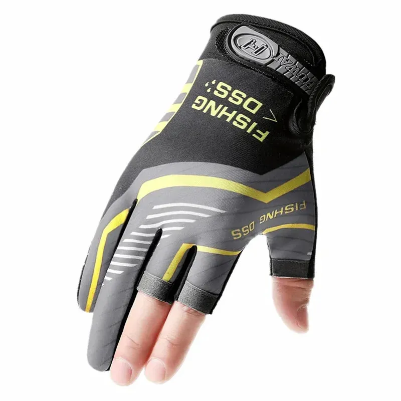 Men's Summer Fishing & Cycling Gloves – Three-Finger Cut