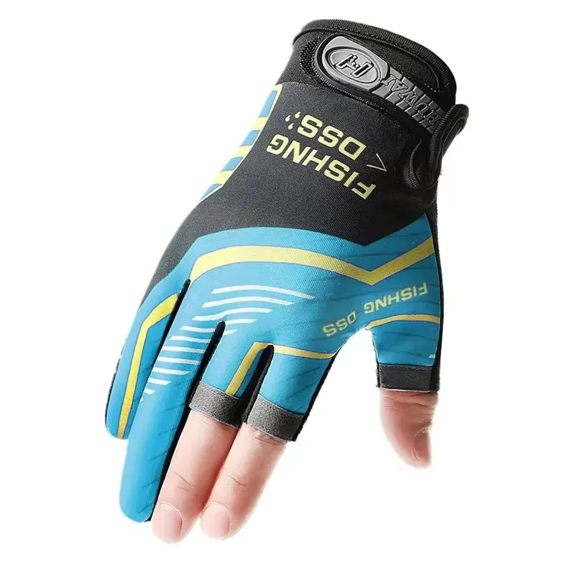 Men's Summer Fishing & Cycling Gloves – Three-Finger Cut