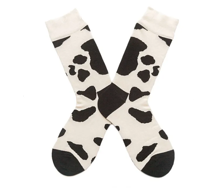 MONDAYS SPORTS STYLE ANIMAL PRINT ANKLE SOCKS