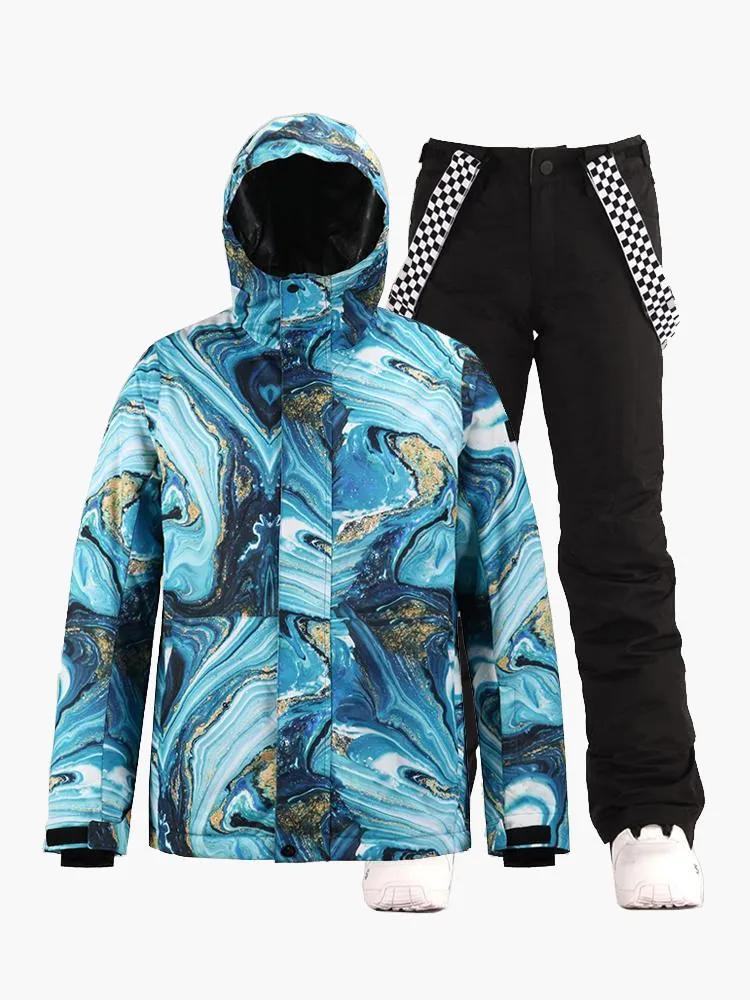 New style ski suit windproof, waterproof, breathable and warm men's ski suit
