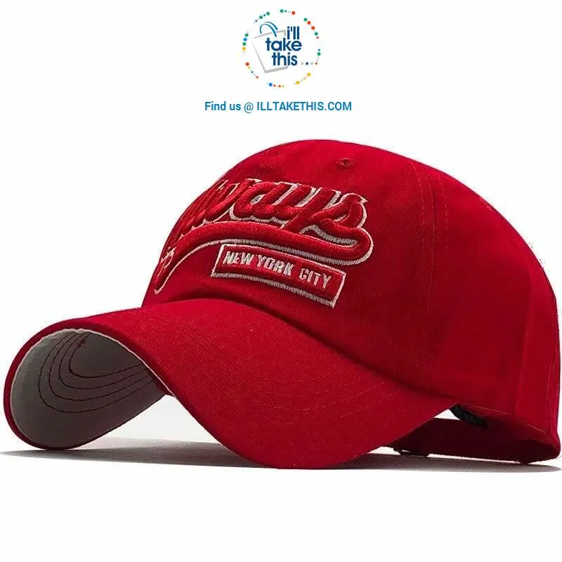 New York City - Embroidery "Always 75" Men's Baseball Cap and Women's Strapback Baseball Caps - 8 Colors