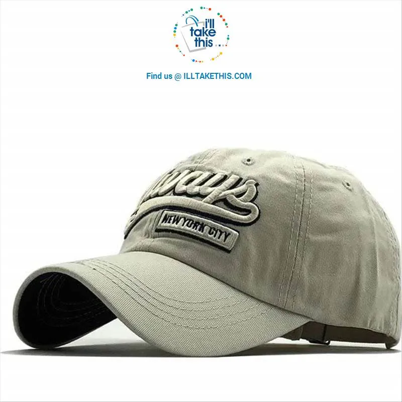 New York City - Embroidery "Always 75" Men's Baseball Cap and Women's Strapback Baseball Caps - 8 Colors