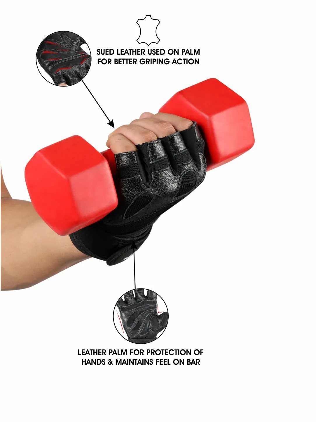 Nivia Tough Grip Weightlifting Gloves