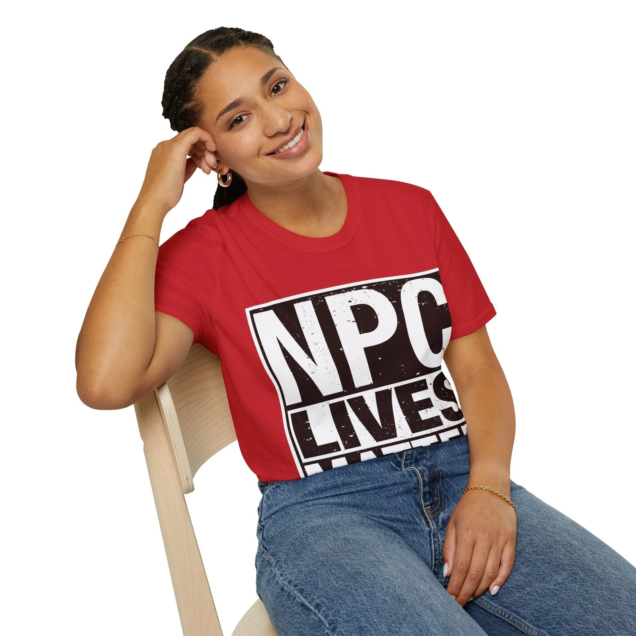 NPC Lives Matter - Unisex Softstyle T-Shirt