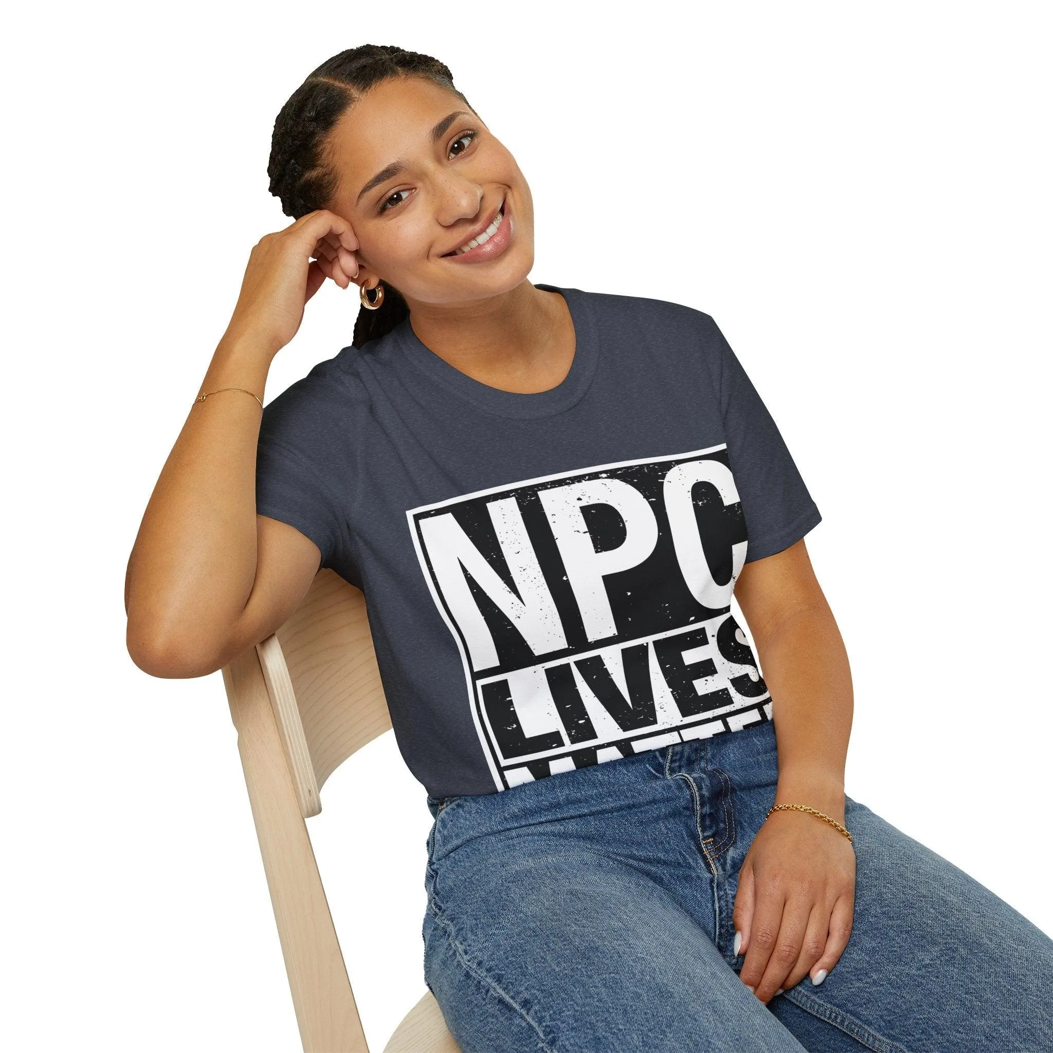 NPC Lives Matter - Unisex Softstyle T-Shirt