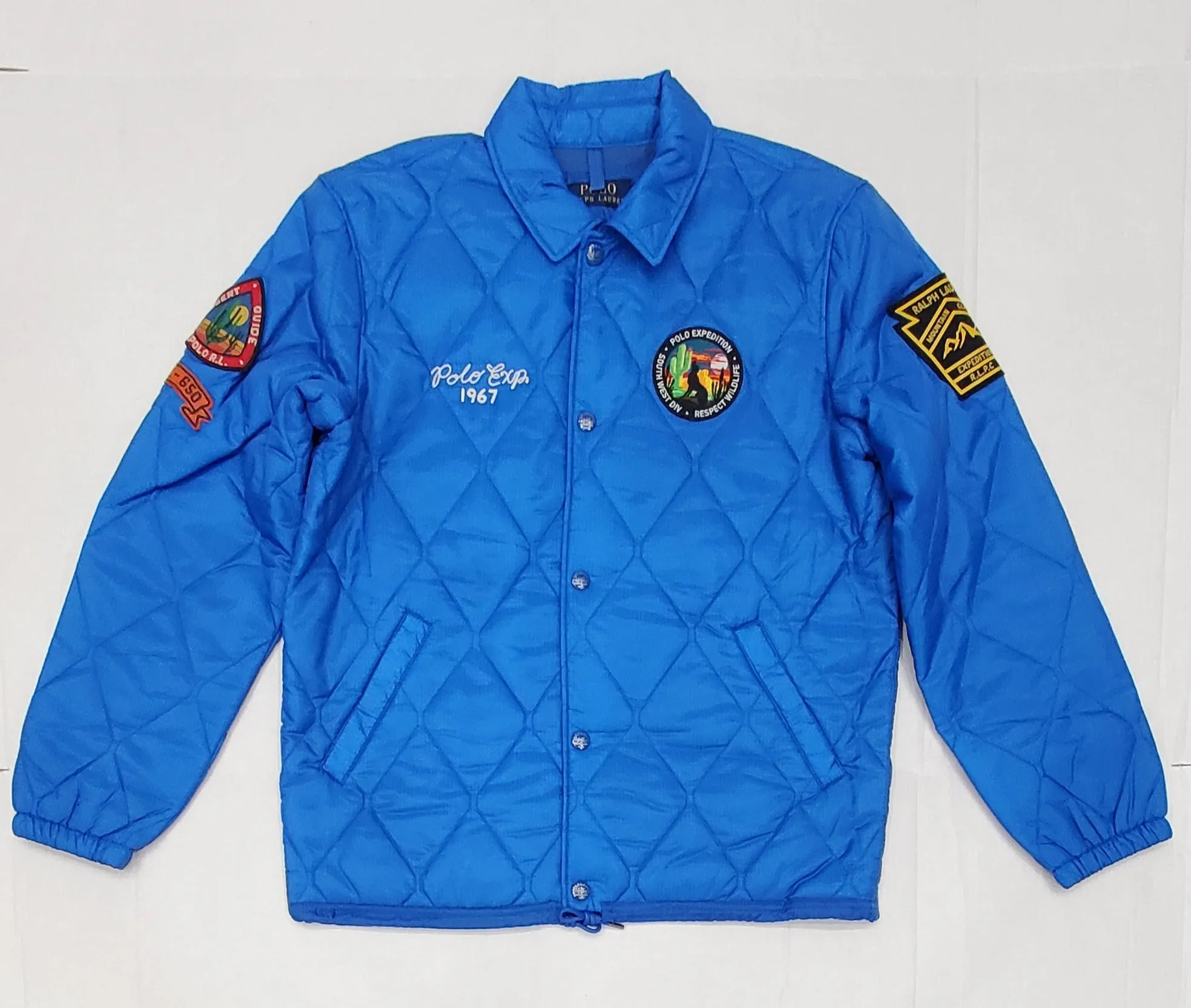 Nwt Polo Ralph Lauren Royal Blue Sportsman Padded Jacket