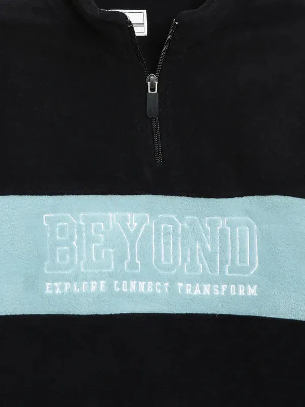 Octave Boys Black  Blue Colourblocked Tracksuits
