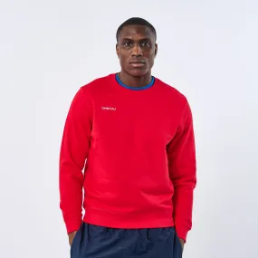 Omnitau Adult's Team Sports Crew Neck Cotton Sweatshirt - Red