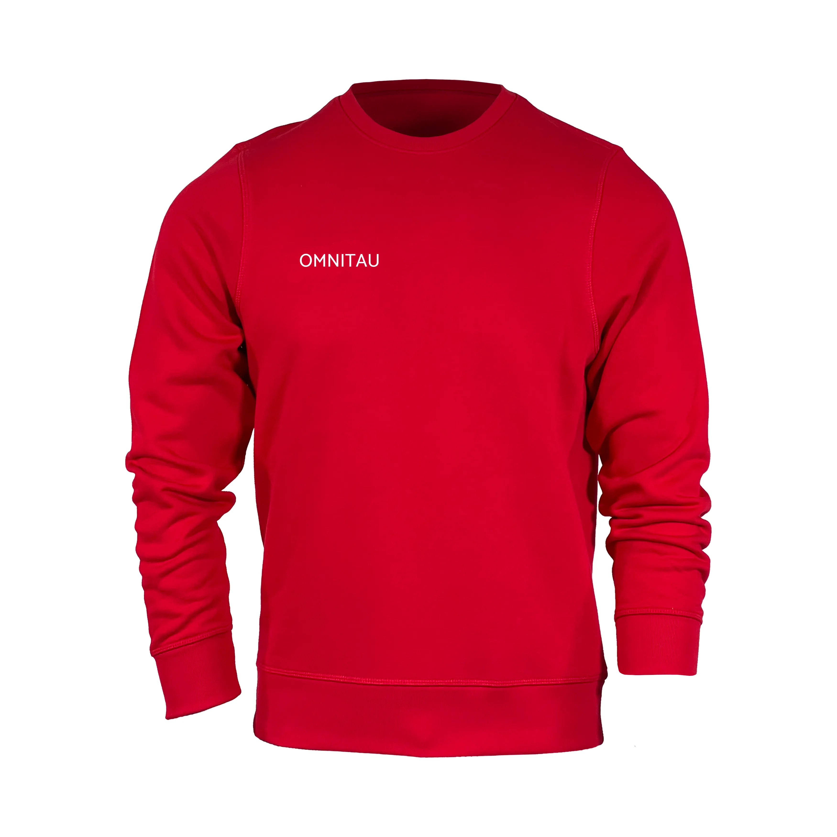 Omnitau Adult's Team Sports Crew Neck Cotton Sweatshirt - Red