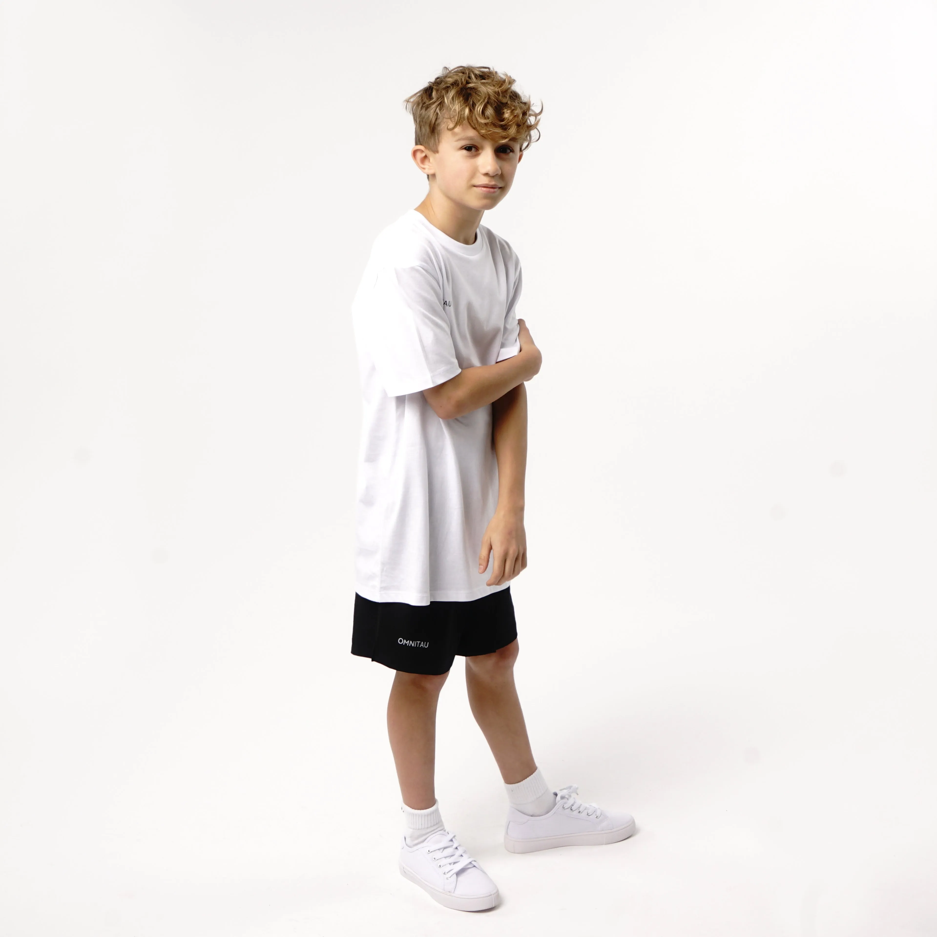 Omnitau Kid's Team Sports Organic Cotton T-Shirt - White