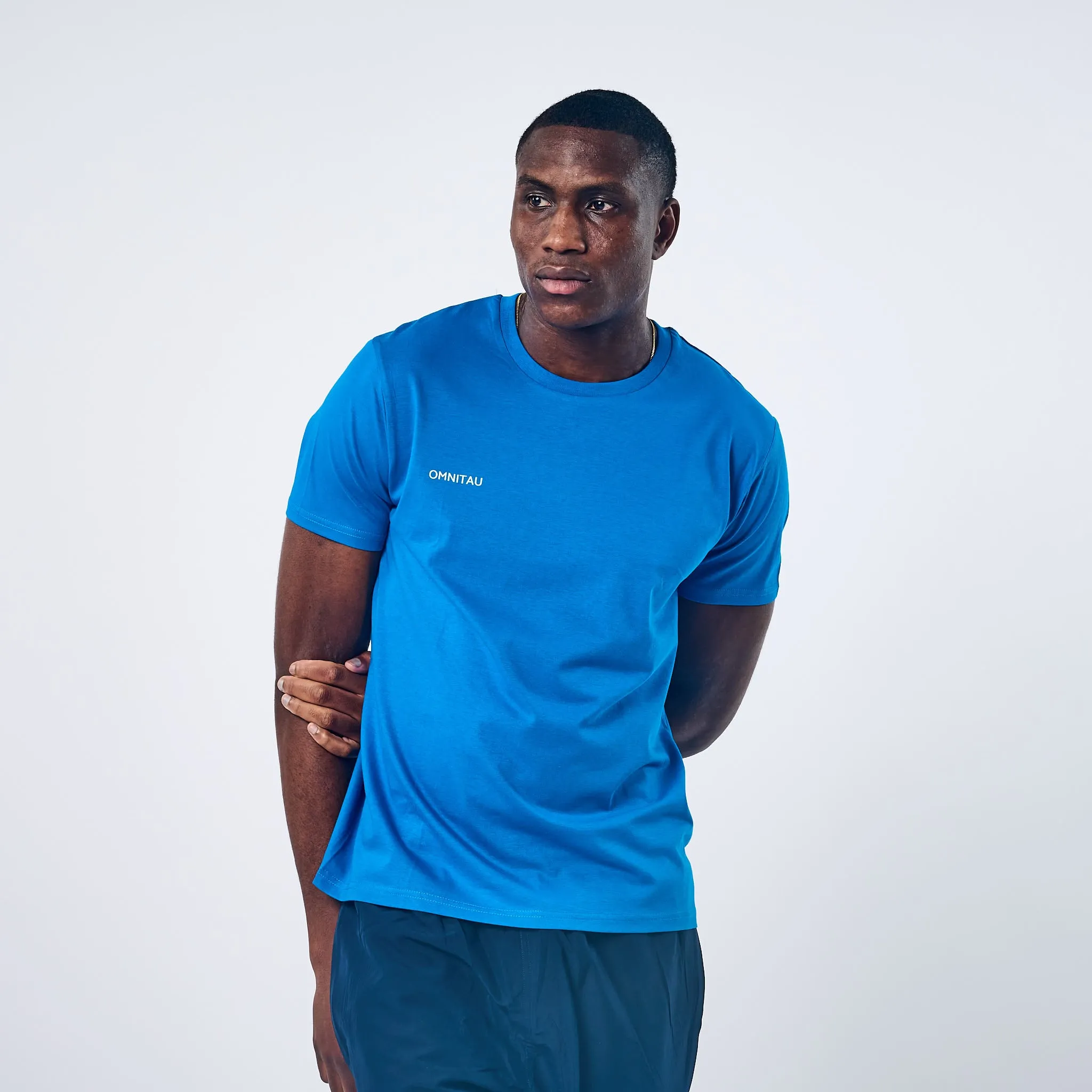 Omnitau Men's Team Sports Organic Cotton T-Shirt - Royal Blue