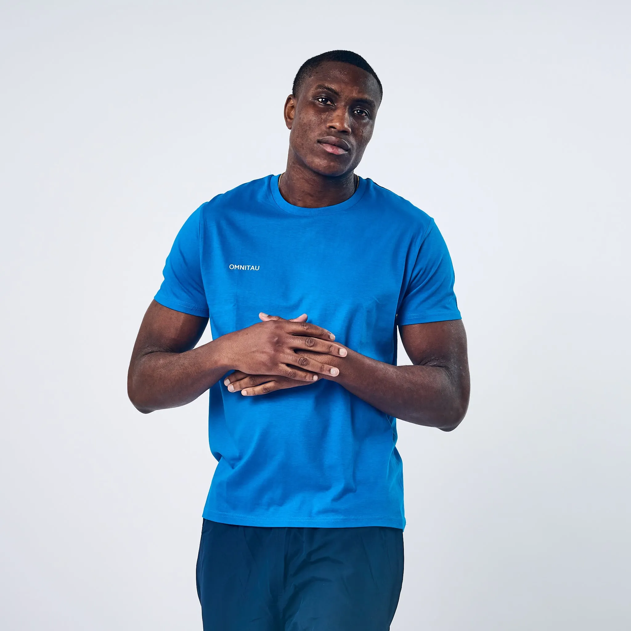 Omnitau Men's Team Sports Organic Cotton T-Shirt - Royal Blue
