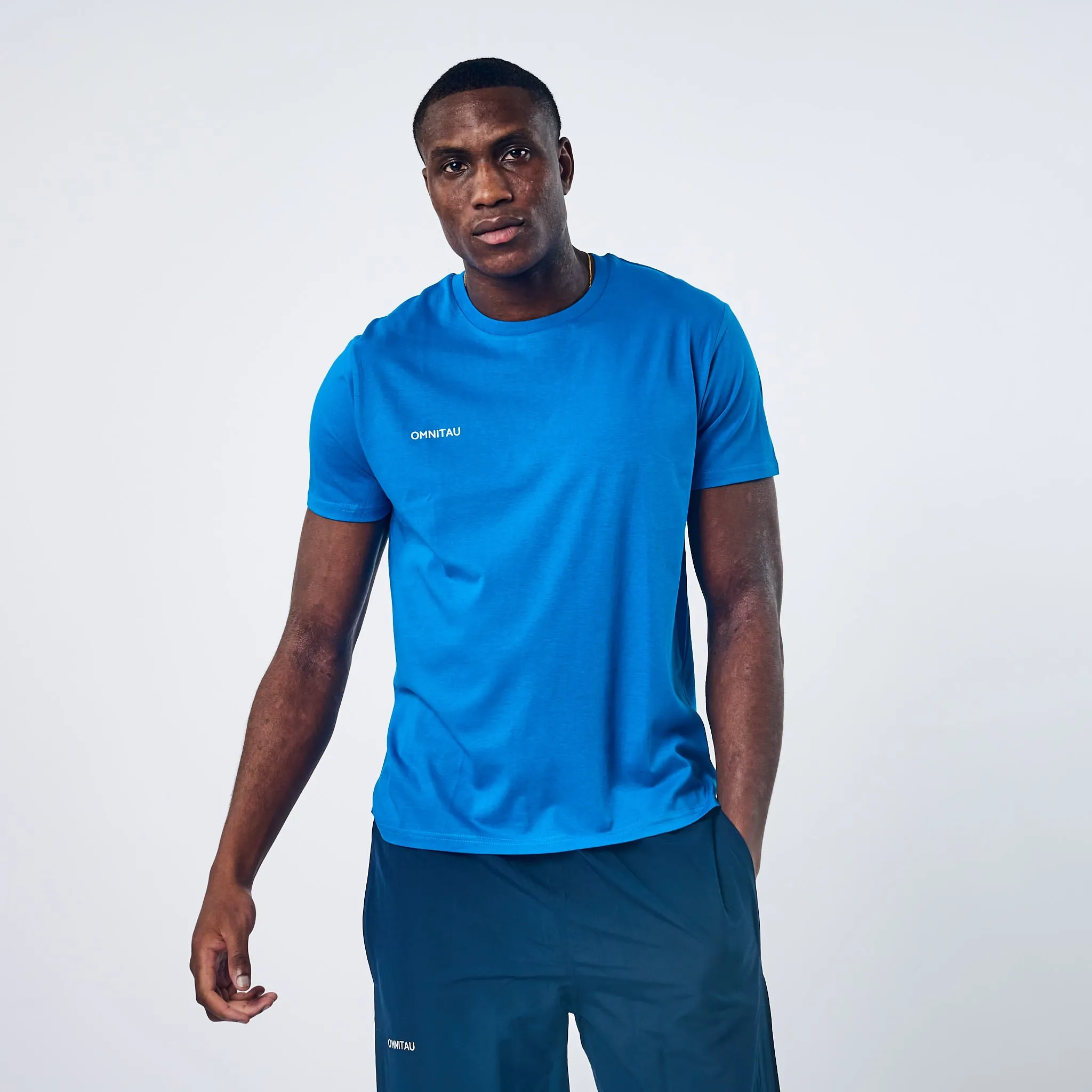 Omnitau Men's Team Sports Organic Cotton T-Shirt - Royal Blue