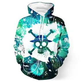 Plus size One Piece Skull Men Women 3D Hoodies Tops