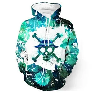 Plus size One Piece Skull Men Women 3D Hoodies Tops