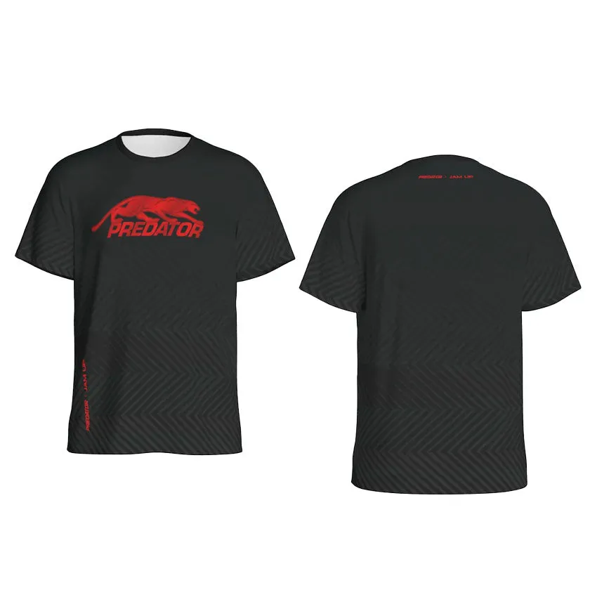 Predator Tech Tee Black with Red Logo T-Shirt