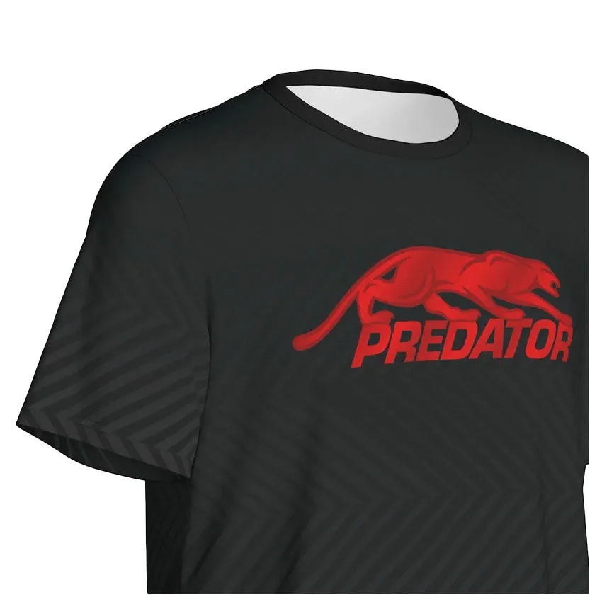 Predator Tech Tee Black with Red Logo T-Shirt