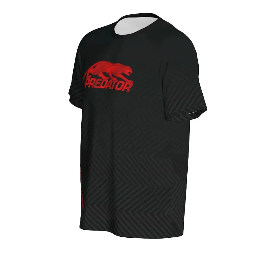 Predator Tech Tee Black with Red Logo T-Shirt