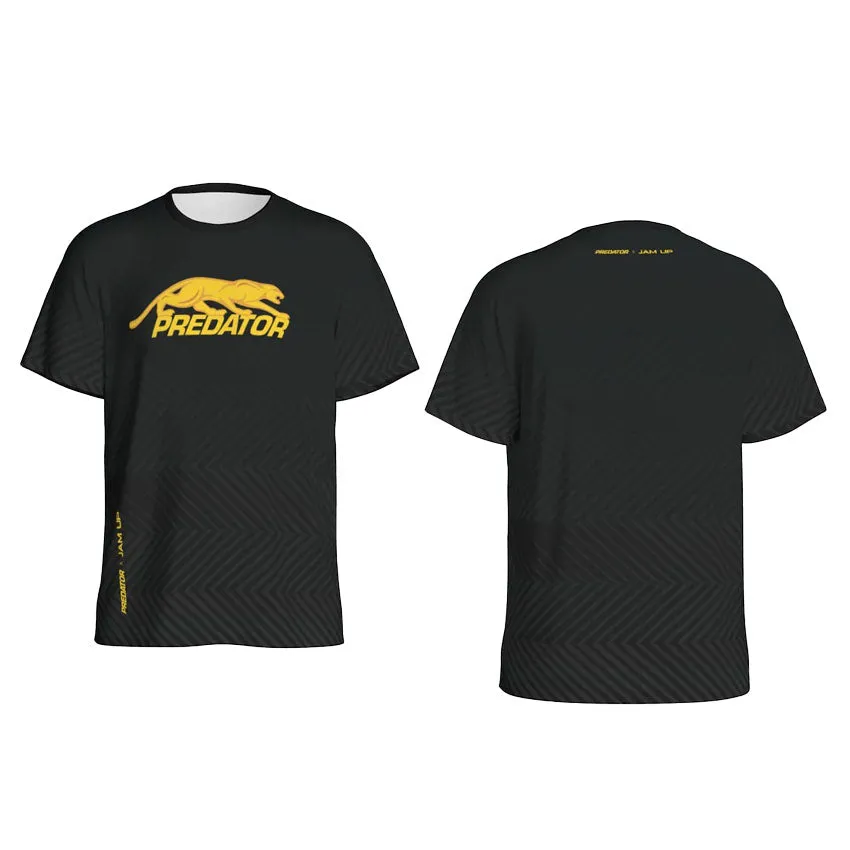 Predator Tech Tee Black with Yellow Logo T-Shirt