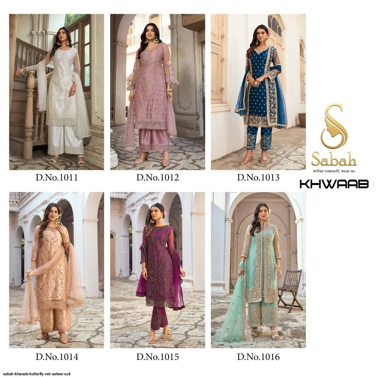 SABAH KHWAAB FESTIVE WEAR DESIGNER SUIT