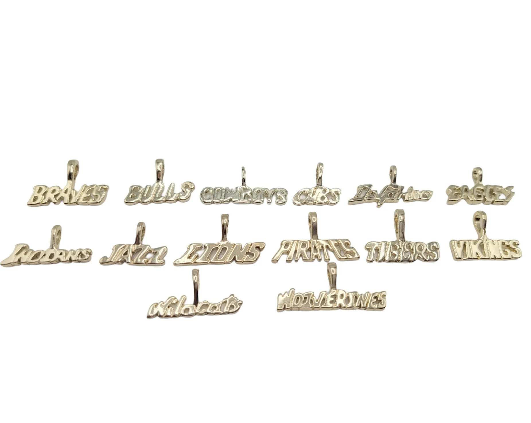 Sports Team Names Charms