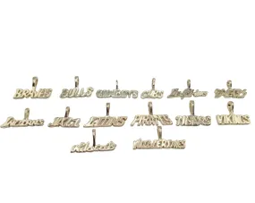 Sports Team Names Charms