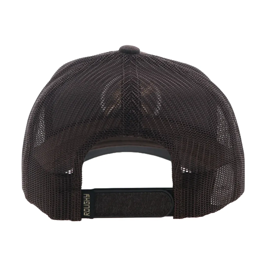 Strap, Roughy Brown 6-Panel Trucker with Tan/White Circle Logo - 4031T-BR