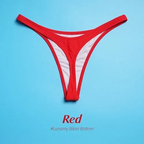 Swimsuit Thong Swimwear Women Bikini Bottoms And Top