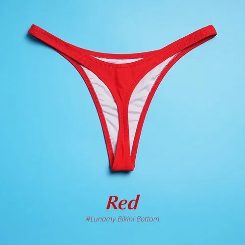 Swimsuit Thong Swimwear Women Bikini Bottoms And Top