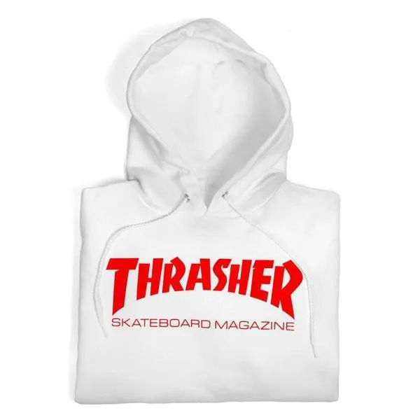 Thrasher Skate Mag Pullover Hoody White Red