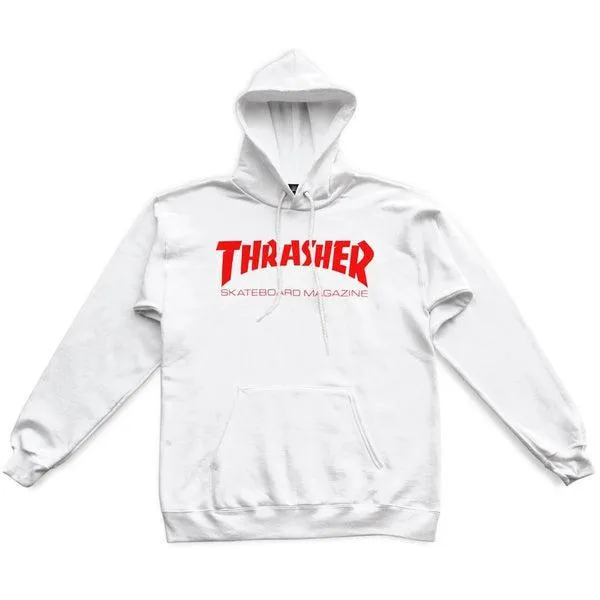 Thrasher Skate Mag Pullover Hoody White Red