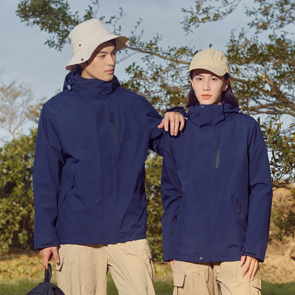 Three-in-One Detachable Waterproof Mountaineering Jackets