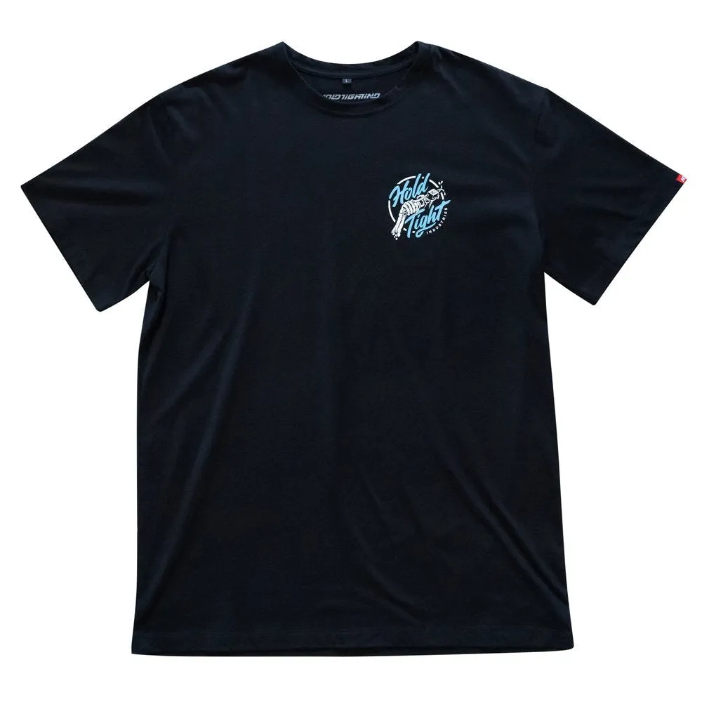 Throttle Badge Black Mens T-Shirt