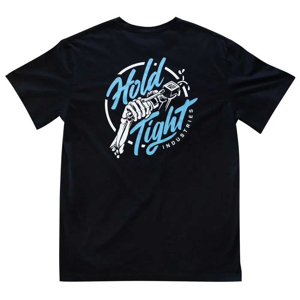 Throttle Badge Black Mens T-Shirt