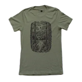 Trail Tee-Heather Olive