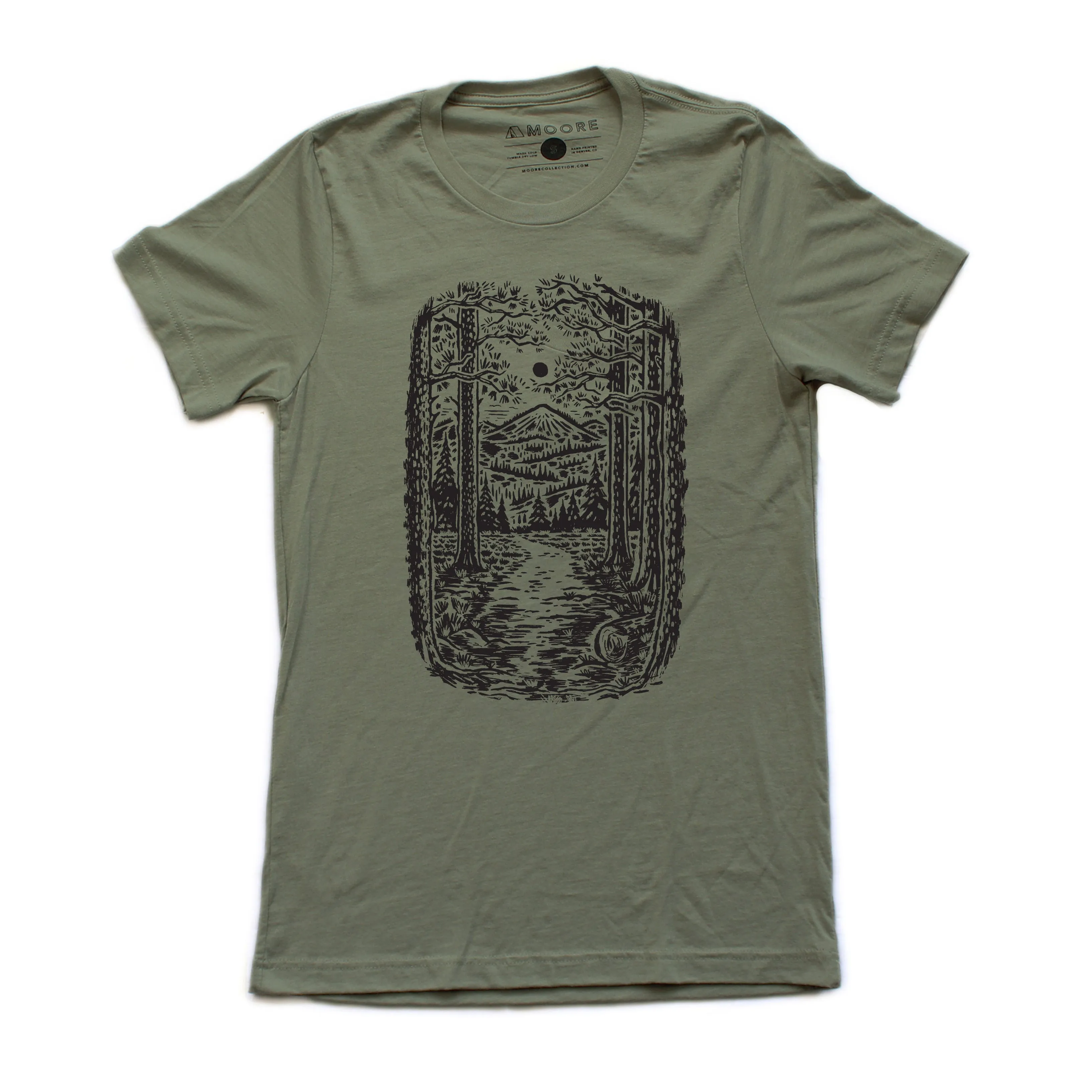 Trail Tee-Heather Olive