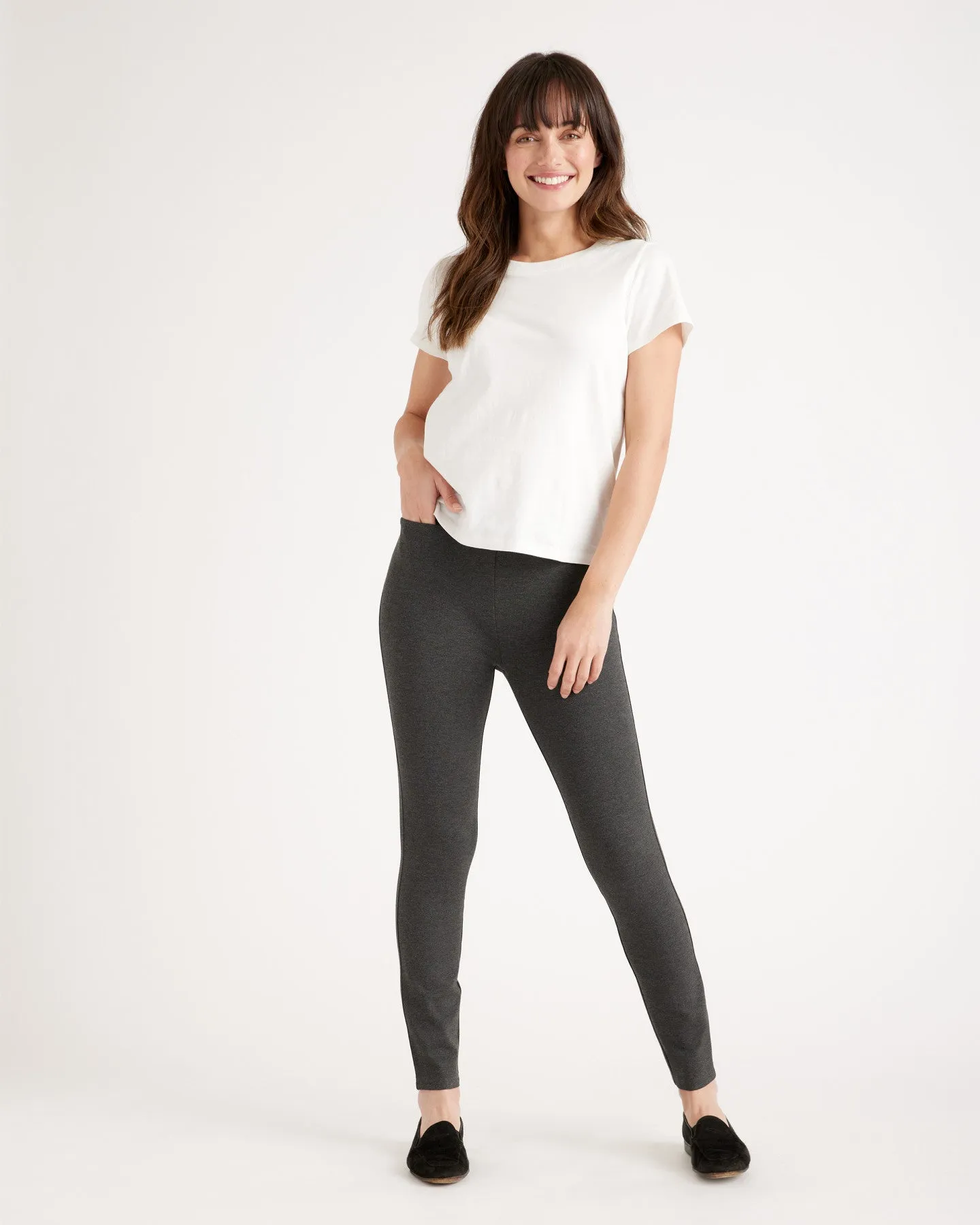 Ultra-Stretch Ponte Skinny Pants