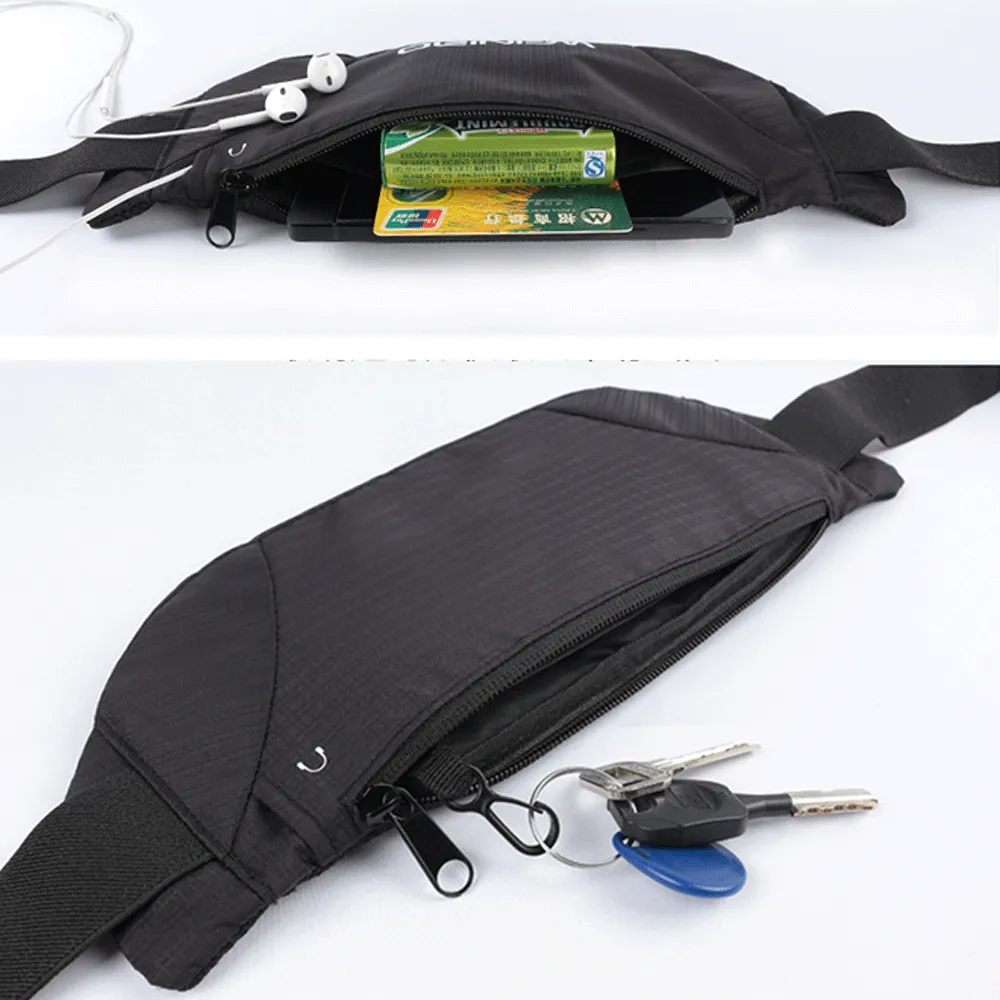 Water Resistant Slim Waist Pouch with Padded Cushion