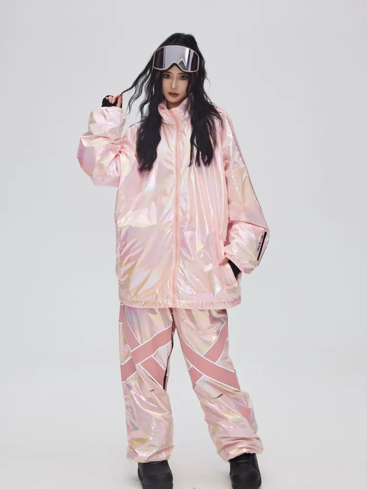 Yetisnow Gradient Pink Suit - Women's