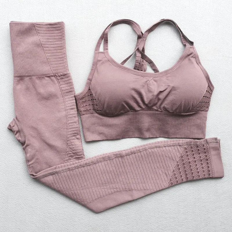 Yoga Set Seamless Fitness Suits